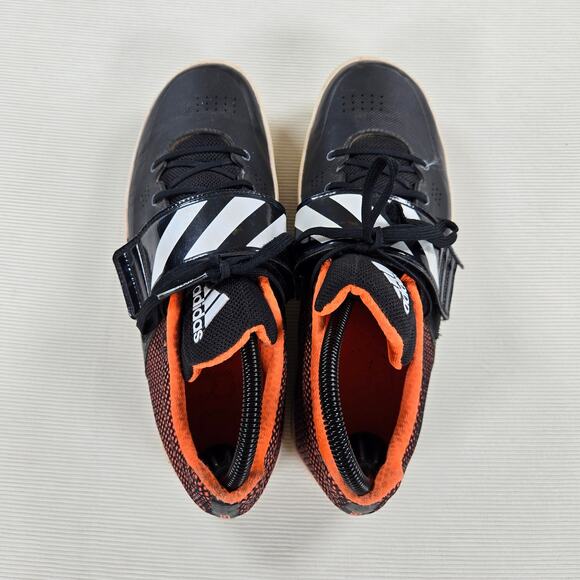 Adidas Adizero Throwing Discus Shot Put Orange Black Track Shoes Men\'s Size 8.5 main image 5